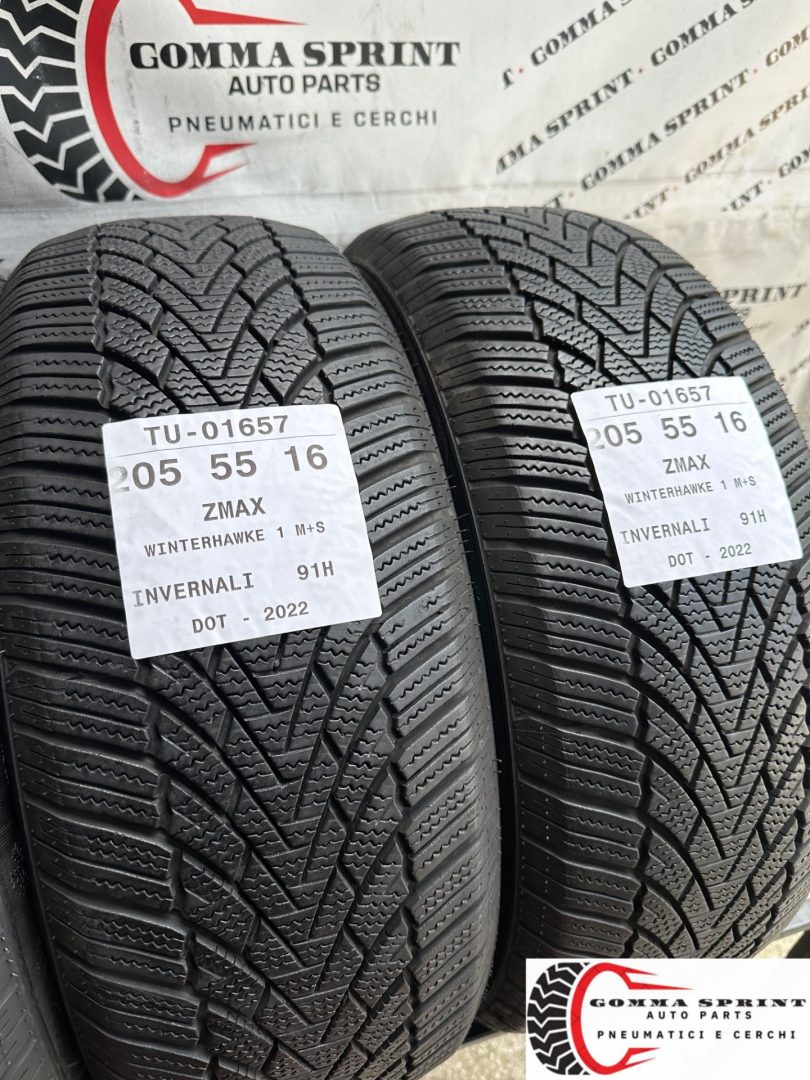 4 PNEUMATICI 205/55 R16 ZMAX INVERNALI 80% - immagine 7