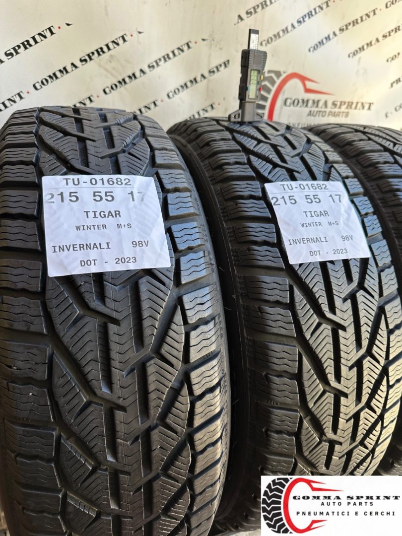 4 PNEUMATICI 215/55 R17 TIGAR INVERNALI 90% - immagine 7