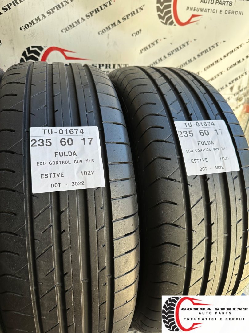 4 PNEUMATICI 235/60 R17 FULDA ESTIVE 85% - immagine 7