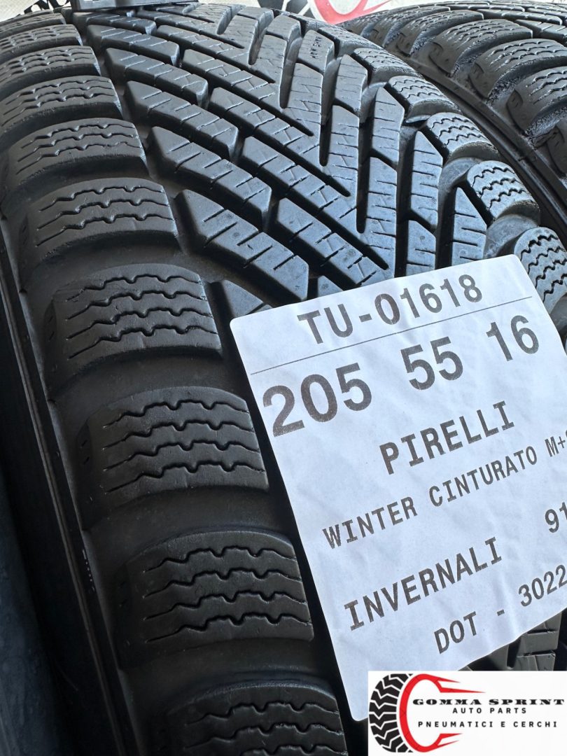 4 PNEUMATICI 205/55 R16 PIRELLI INVERNALI 90% - immagine 8