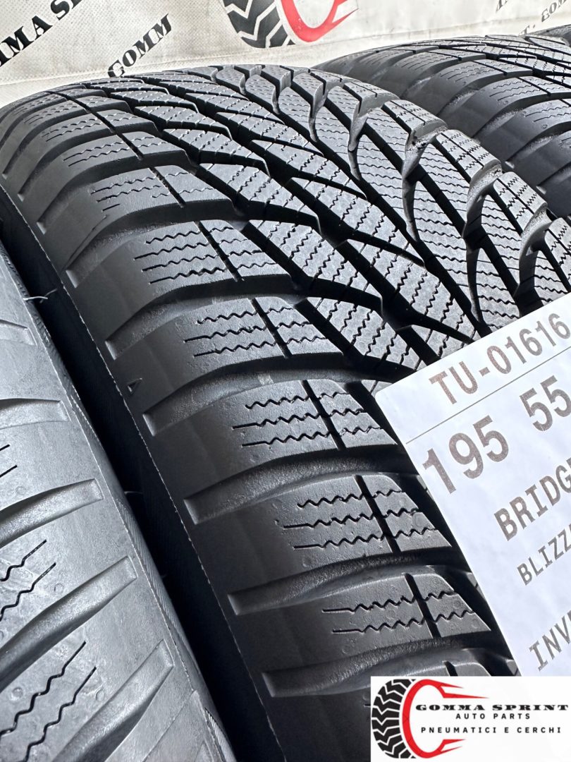 4 PNEUMATICI 195/55 R16 BRIDGESTONE INVERNALI KM0 - immagine 8