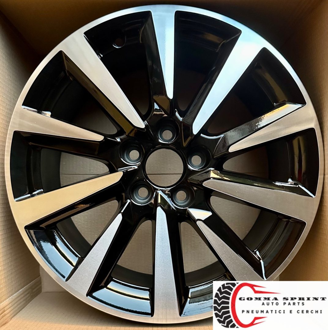 4 CERCHI IN LEGA ORIGINALI RAGGIO 16 AUDI A1 NEW NERO LUCIDO DIAMANTATO (PARI AL NUOVO) - immagine 8