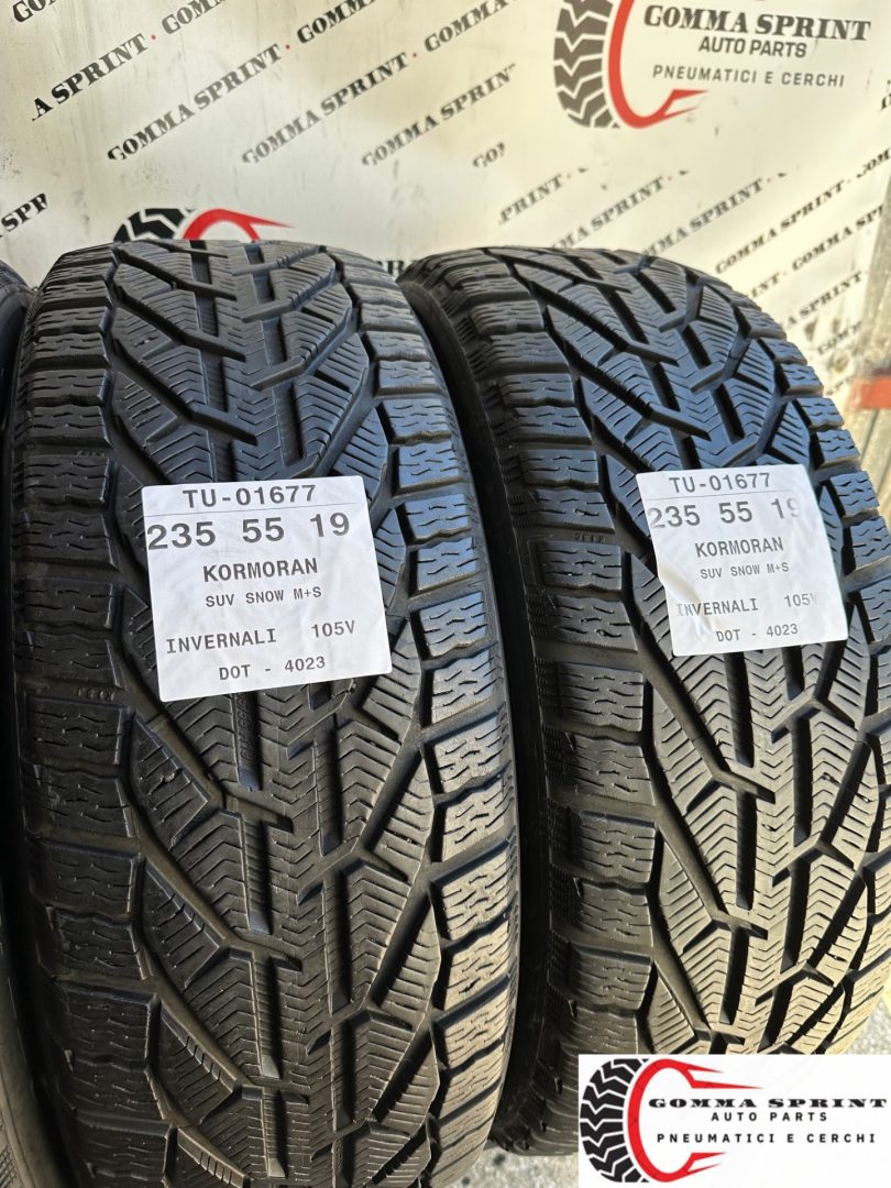 4 PNEUMATICI 235/55 R19 KORMORAN INVERNALI 85% - immagine 8