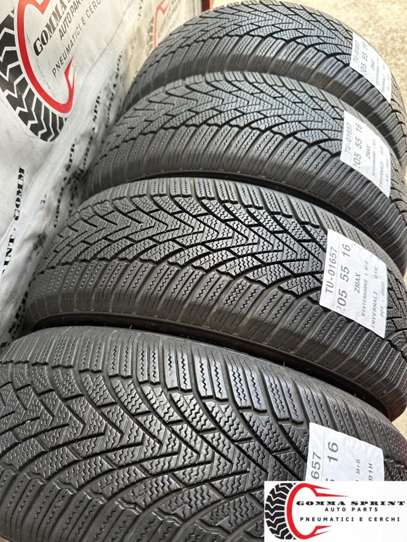 4 PNEUMATICI 205/55 R16 ZMAX INVERNALI 80% - immagine 9