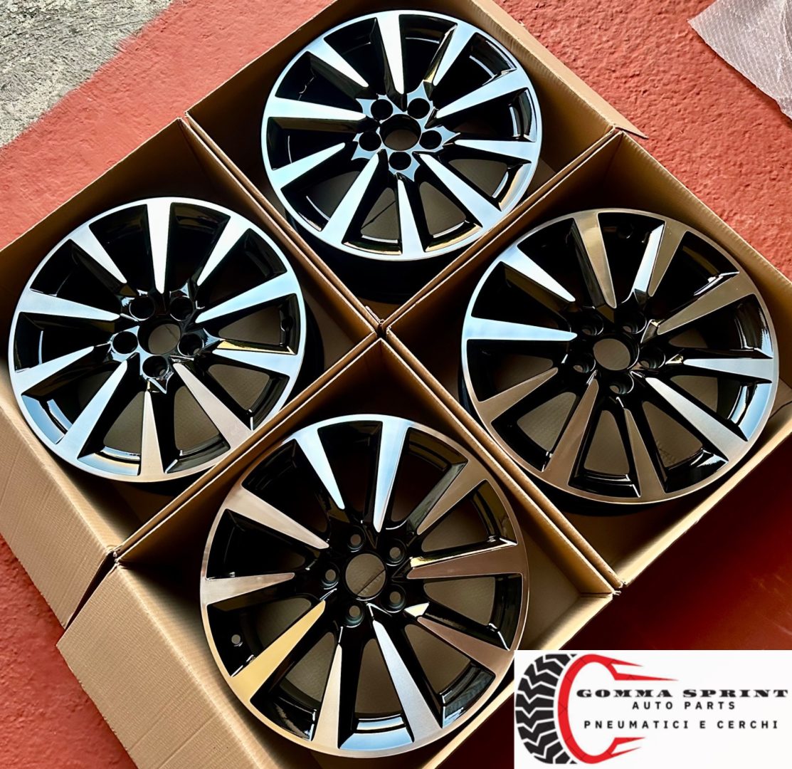 4 CERCHI IN LEGA ORIGINALI RAGGIO 16 AUDI A1 NEW NERO LUCIDO DIAMANTATO (PARI AL NUOVO) - immagine 9