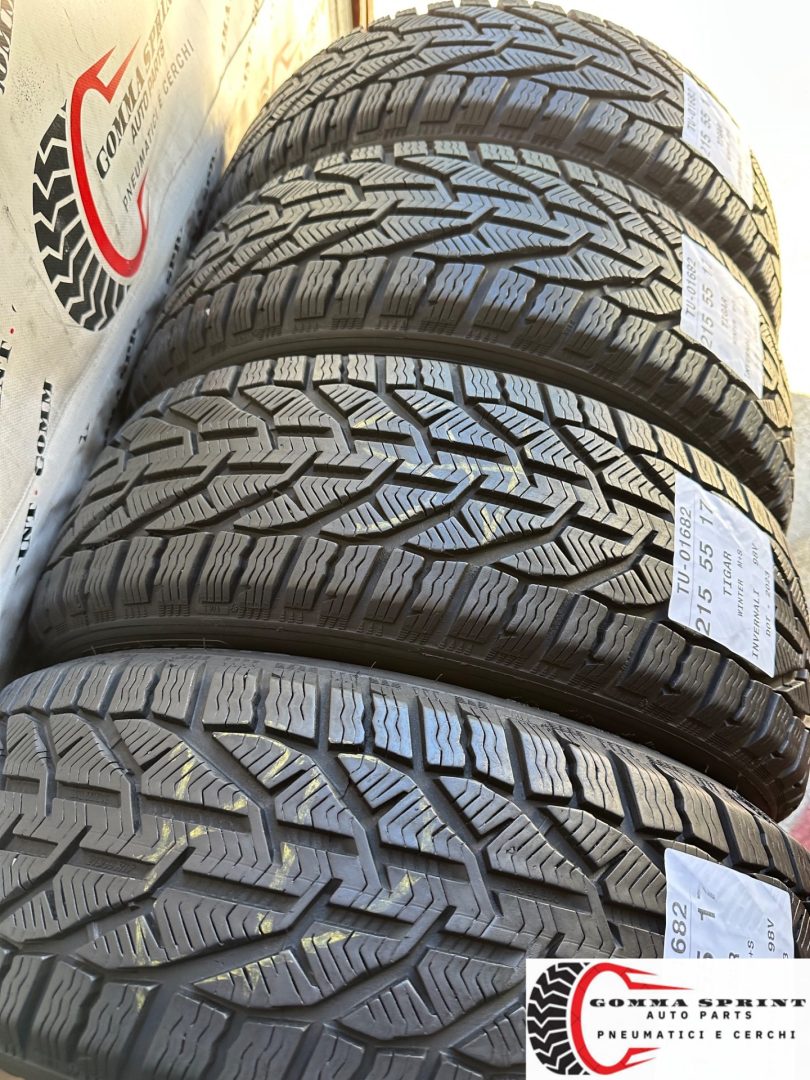 4 PNEUMATICI 215/55 R17 TIGAR INVERNALI 90% - immagine 9