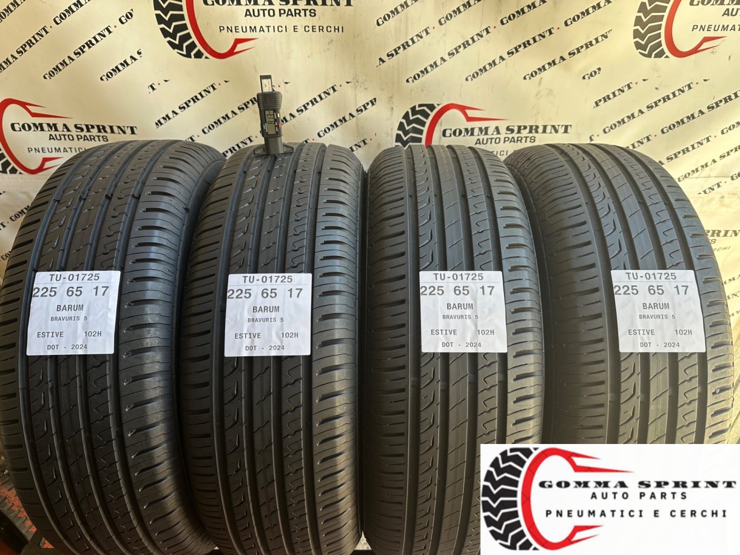 4 PNEUMATICI 225/65/17 BARUM ESTIVE 95%