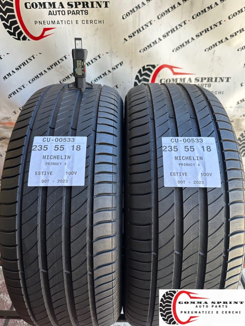 2 PNEUMATICI 235/55 R18 MICHELIN ESTIVE SEMINUOVE