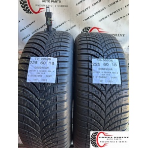 2 PNEUMATICI 225/60 R18 GOODYEAR 4 STAGIONI 90%