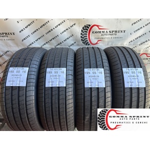 4 PNEUMATICI 195/55 R16 MICHELIN ESTIVE SEMINUOVE