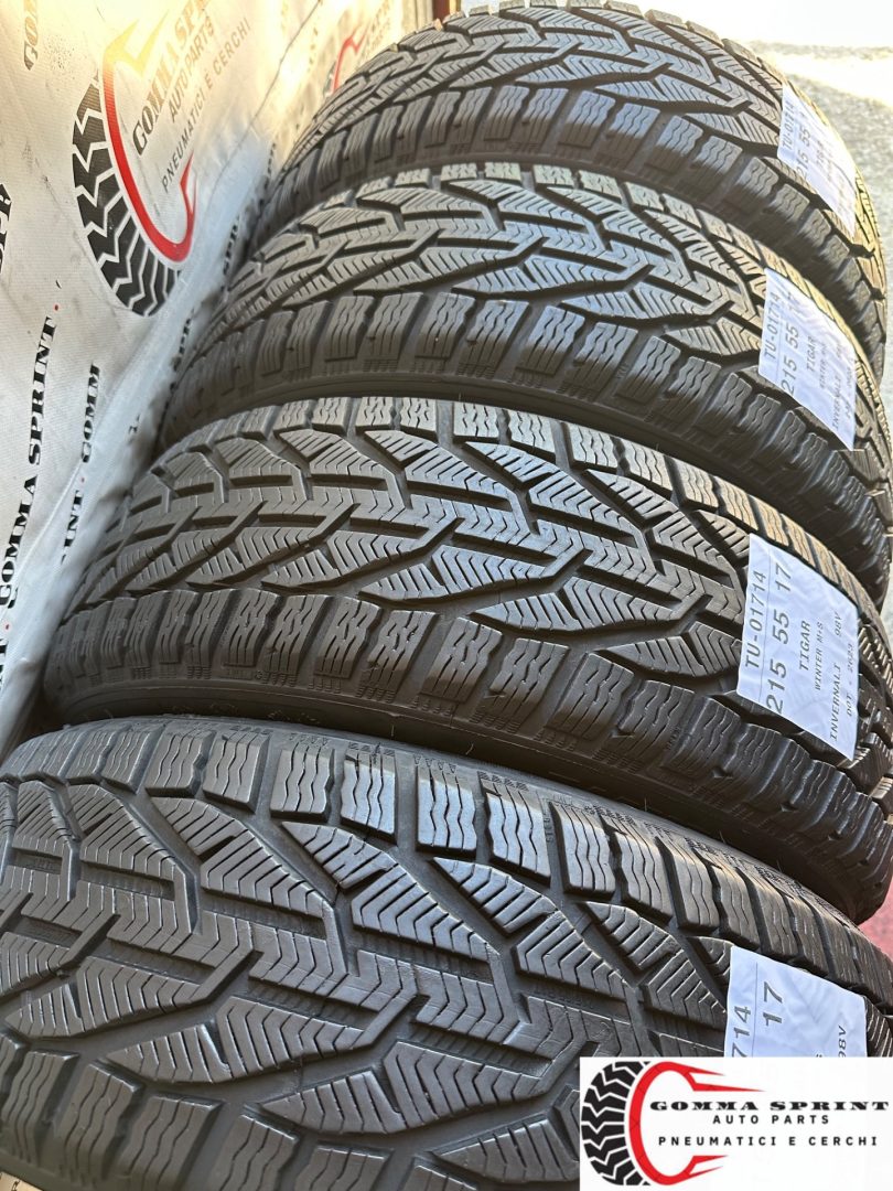 4 PNEUMATICI 215/55 R17 TIGAR INVERNALI 90% - immagine 10