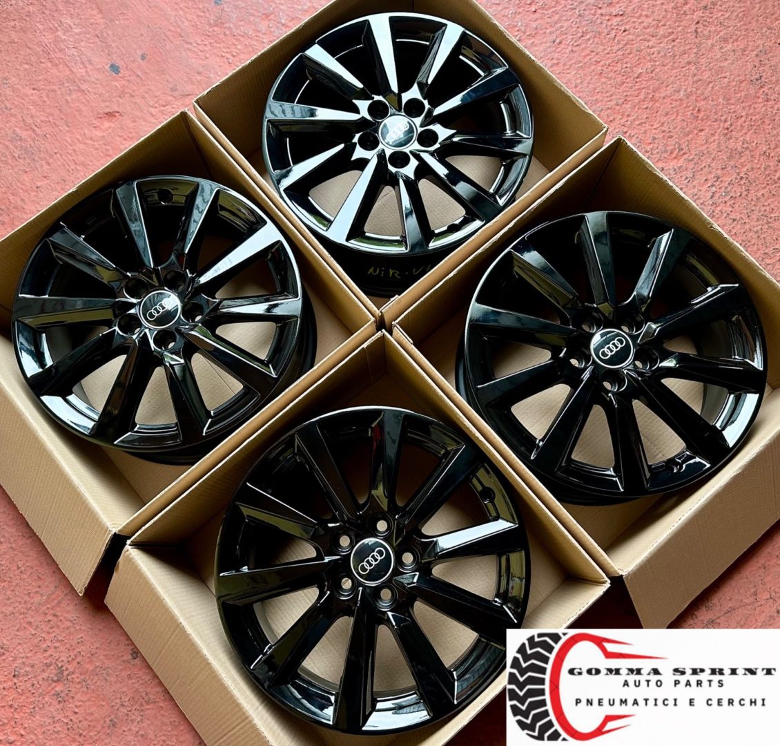 4 CERCHI IN LEGA ORIGINALI RAGGIO 16 AUDI A1 NEW NERO LUCIDO (PARI AL NUOVO) - immagine 10
