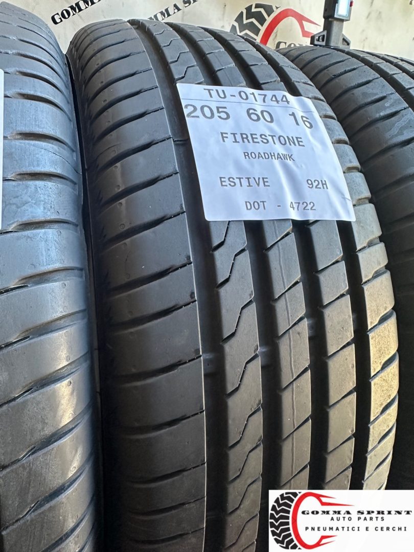 4 PNEUMATICI 205/60 R16 FIRESTONE ESTIVE - immagine 10