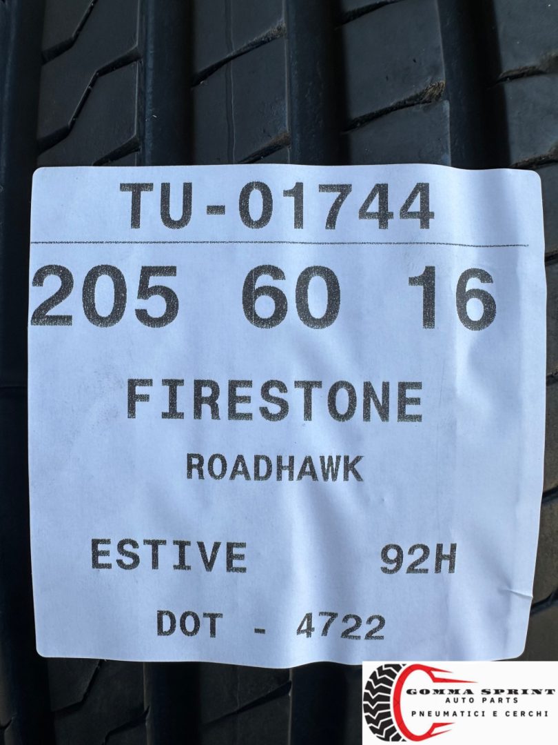 4 PNEUMATICI 205/60 R16 FIRESTONE ESTIVE - immagine 12