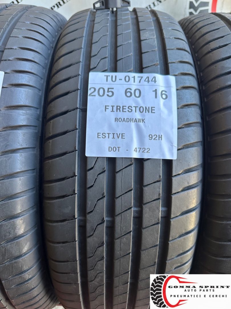 4 PNEUMATICI 205/60 R16 FIRESTONE ESTIVE - immagine 2