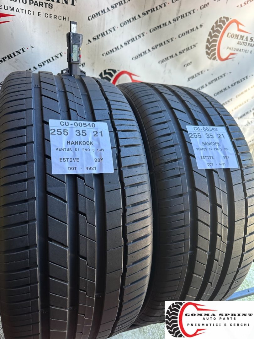2 PNEUMATICI 255/35 R21 HANKOOK ESTIVE SEMINUOVE - immagine 2