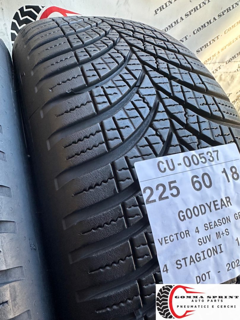 2 PNEUMATICI 225/60 R18 GOODYEAR 4 STAGIONI 90% - immagine 3