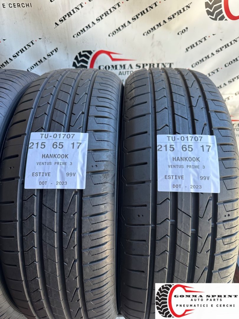 4 PNEUMATICI 215/65 R17 HANKOOK ESTIVE SEMINUOVE - immagine 4