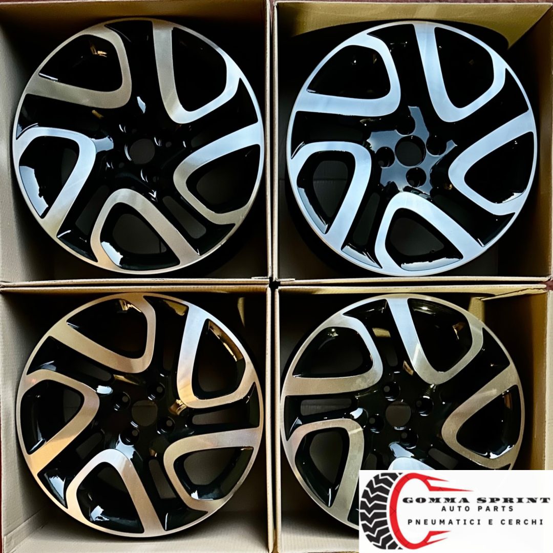4 CERCHI IN LEGA ORIGINALI RAGGIO 17 RENAULT CAPTUR NERO LUCIDO DIAMANTATO (PARI AL NUOVO) - immagine 4