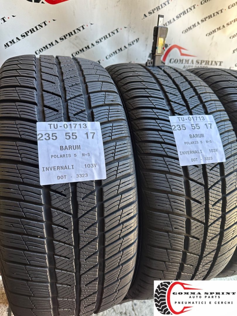 4 PNEUMATICI 235/55 R17 BARUM INVERNALI 75% - immagine 5