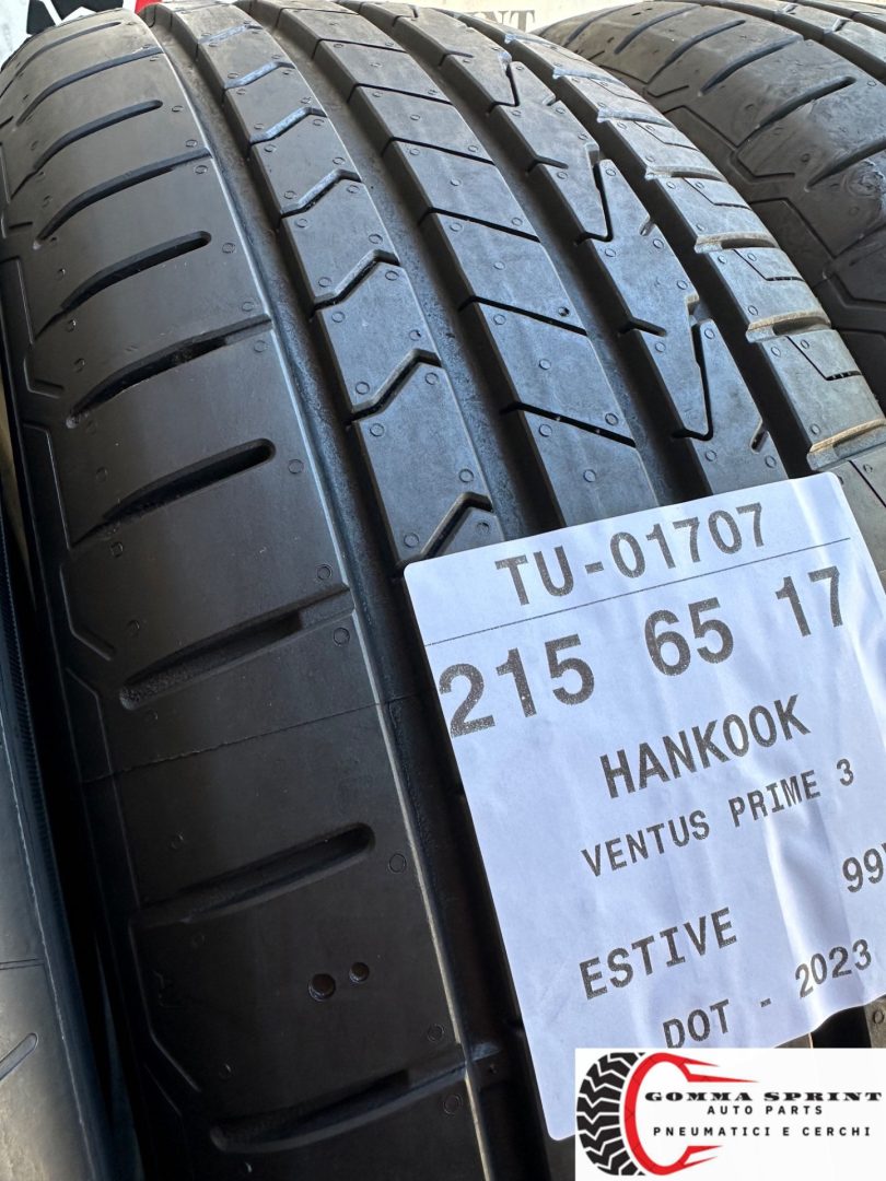 4 PNEUMATICI 215/65 R17 HANKOOK ESTIVE SEMINUOVE - immagine 5