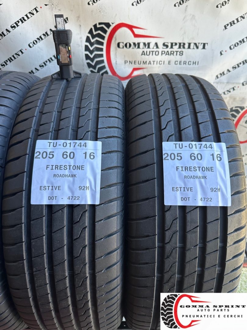 4 PNEUMATICI 205/60 R16 FIRESTONE ESTIVE - immagine 5
