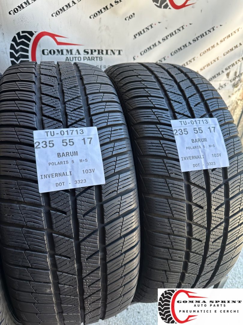 4 PNEUMATICI 235/55 R17 BARUM INVERNALI 75% - immagine 6