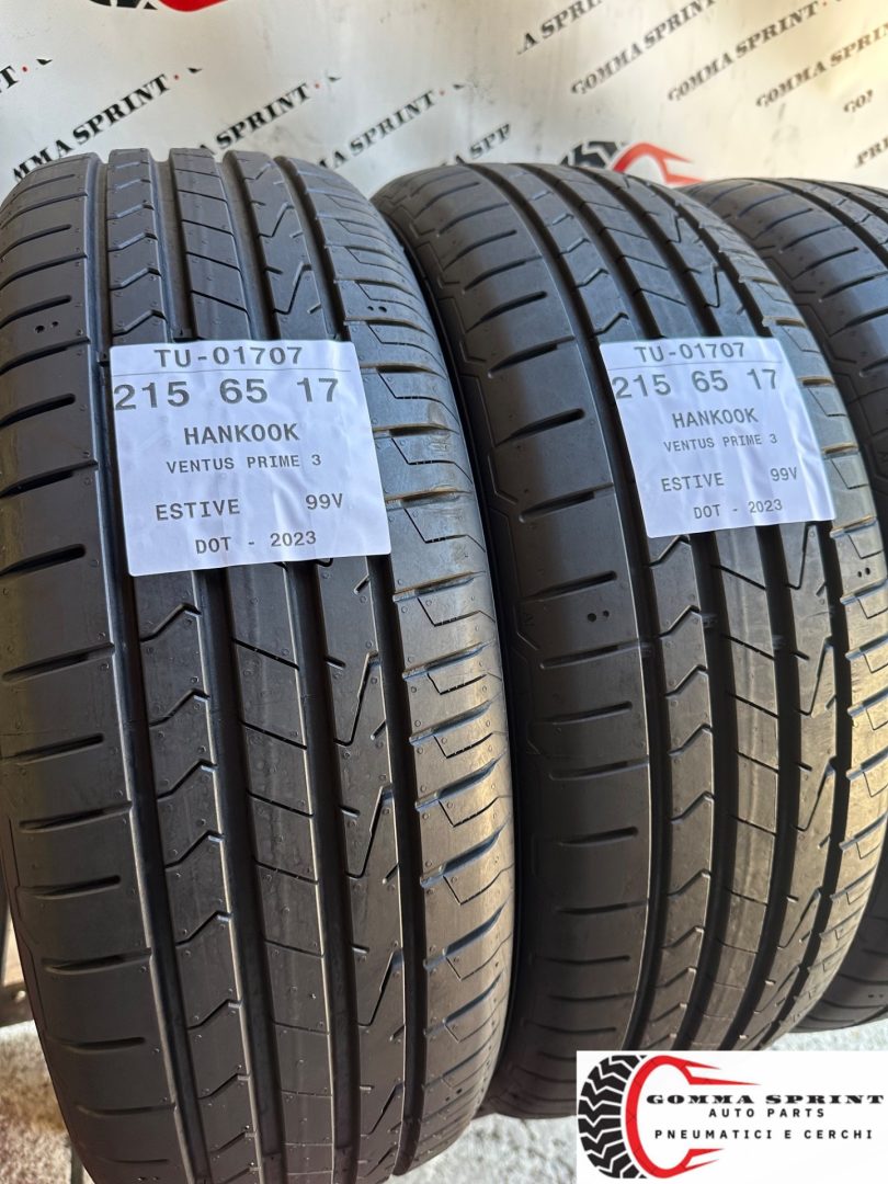 4 PNEUMATICI 215/65 R17 HANKOOK ESTIVE SEMINUOVE - immagine 6