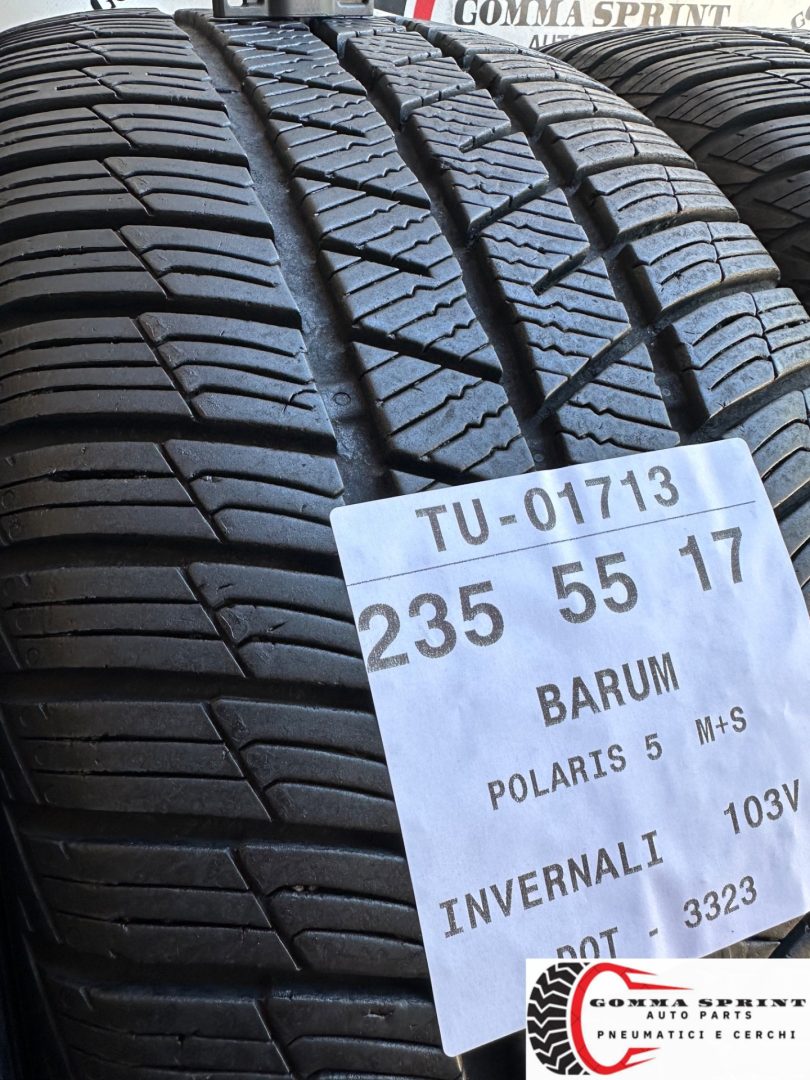 4 PNEUMATICI 235/55 R17 BARUM INVERNALI 75% - immagine 7
