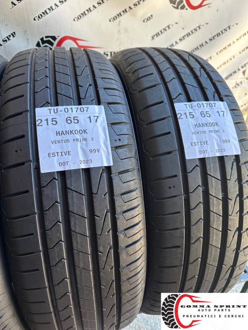 4 PNEUMATICI 215/65 R17 HANKOOK ESTIVE SEMINUOVE - immagine 7