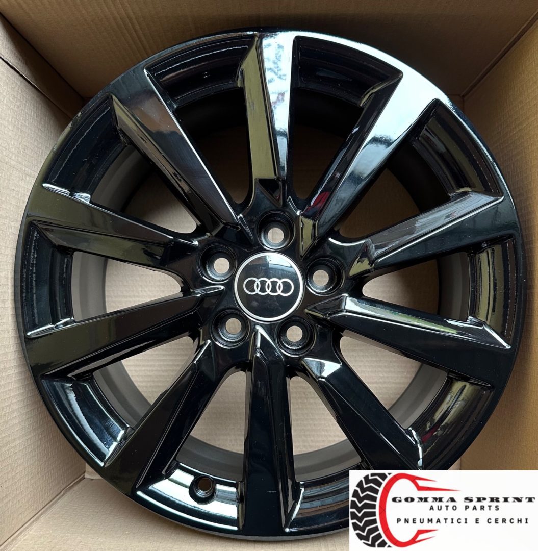 4 CERCHI IN LEGA ORIGINALI RAGGIO 16 AUDI A1 NEW NERO LUCIDO (PARI AL NUOVO) - immagine 7