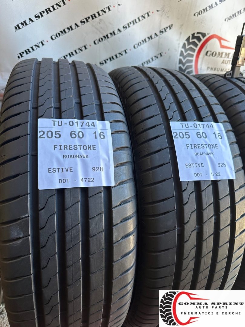 4 PNEUMATICI 205/60 R16 FIRESTONE ESTIVE - immagine 7