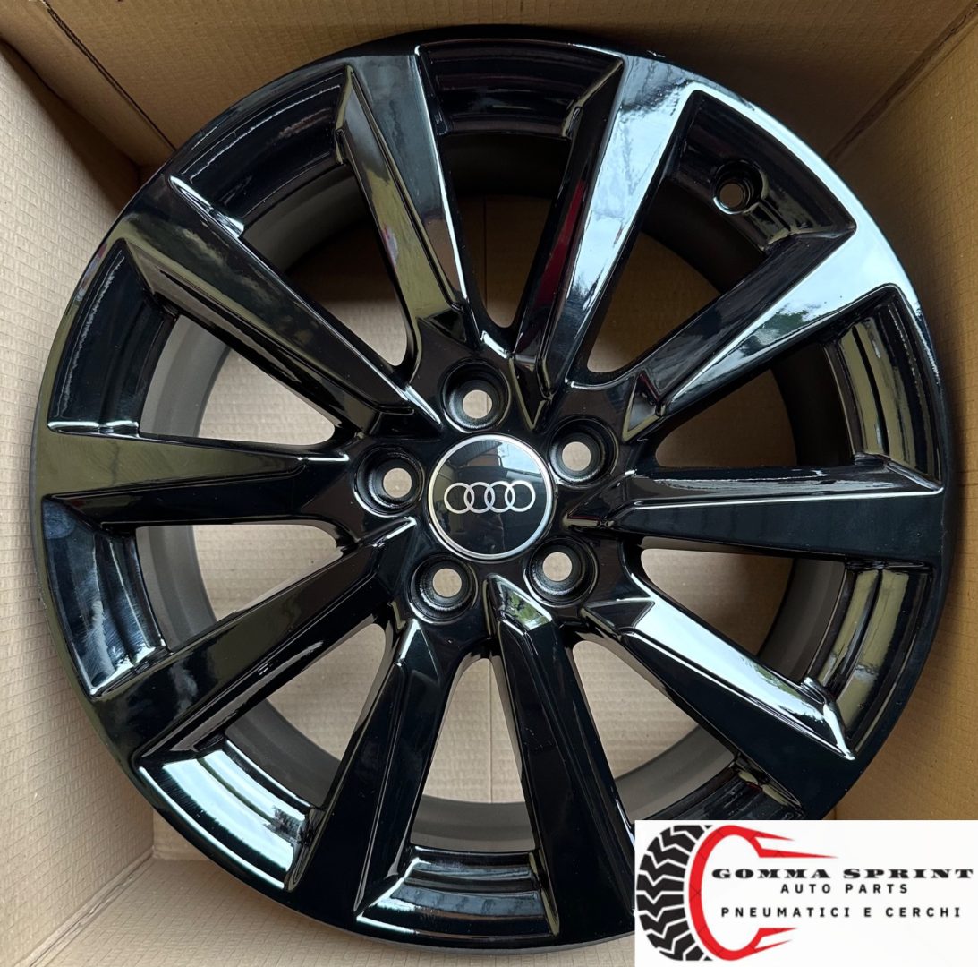 4 CERCHI IN LEGA ORIGINALI RAGGIO 16 AUDI A1 NEW NERO LUCIDO (PARI AL NUOVO) - immagine 8