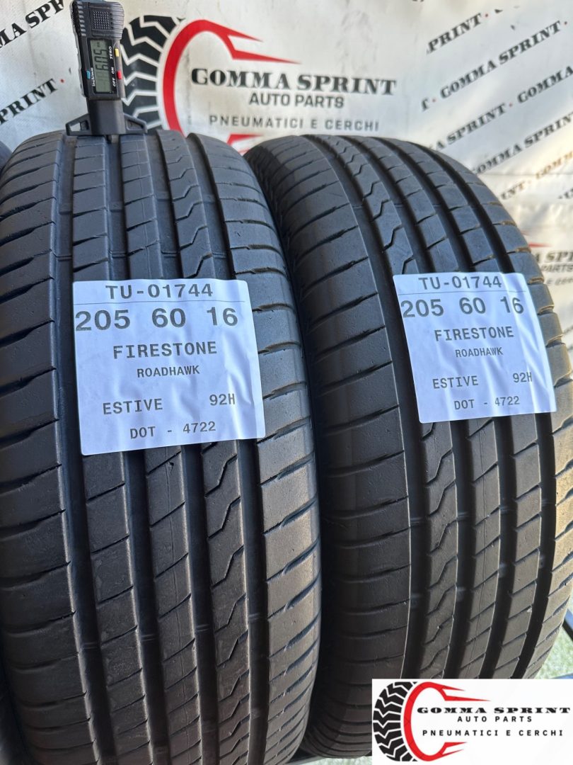 4 PNEUMATICI 205/60 R16 FIRESTONE ESTIVE - immagine 8