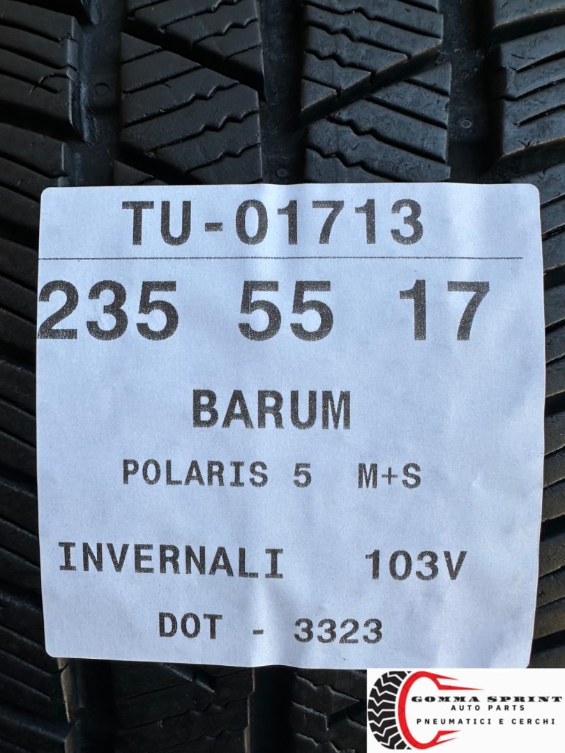 4 PNEUMATICI 235/55 R17 BARUM INVERNALI 75% - immagine 9