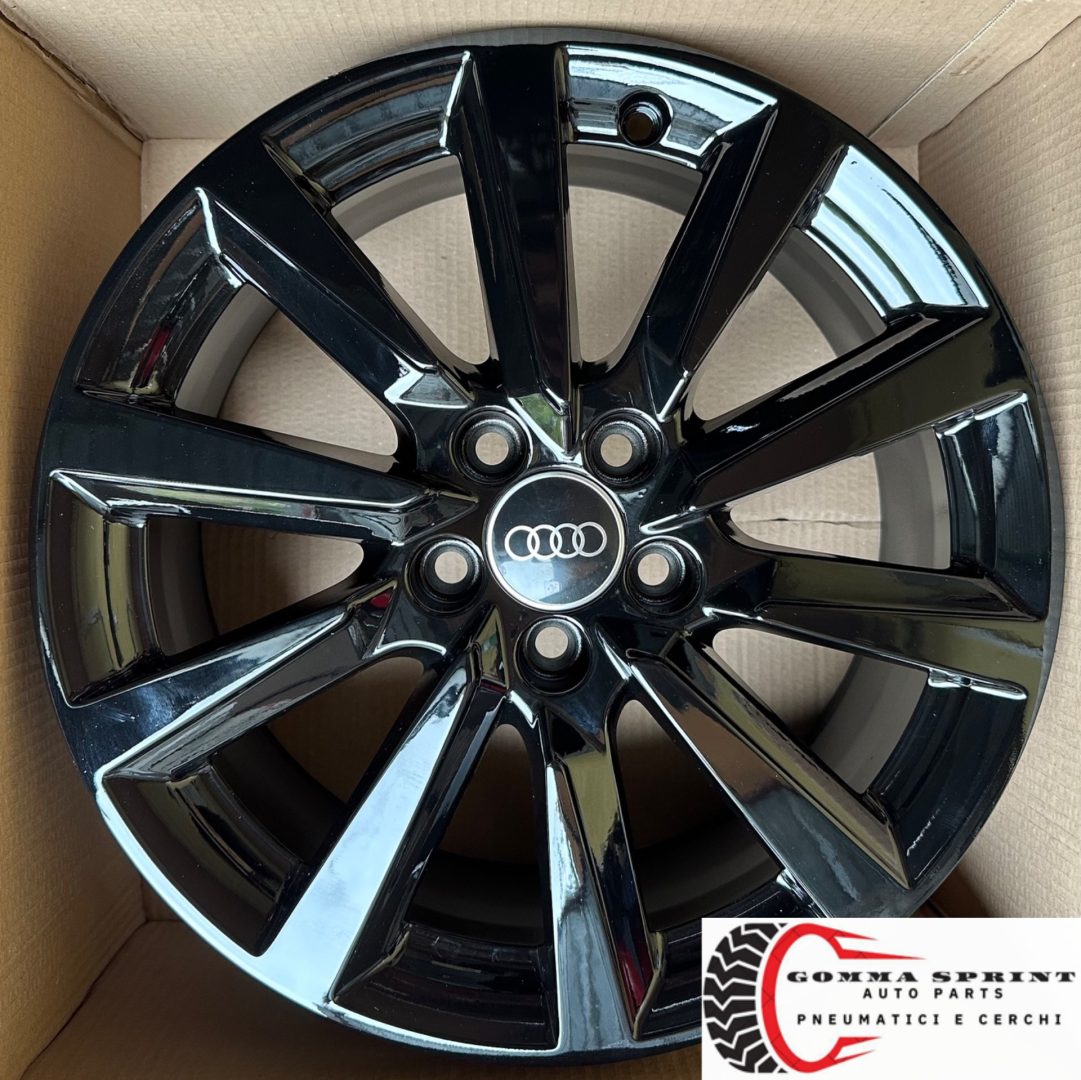 4 CERCHI IN LEGA ORIGINALI RAGGIO 16 AUDI A1 NEW NERO LUCIDO (PARI AL NUOVO) - immagine 9